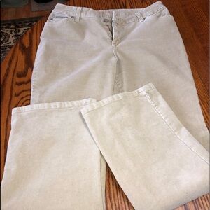 St. John’s Bay size 8 petite tan boot cut corduroy pants